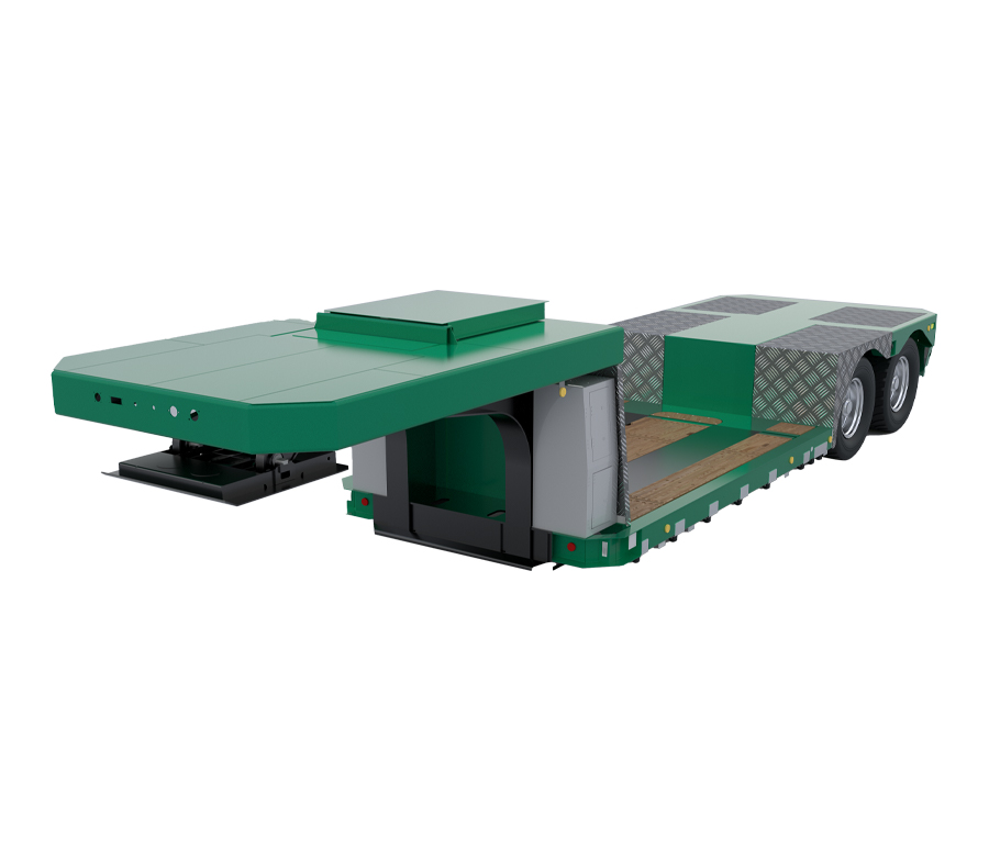 LT-PI1 Oplegger voor transport van precisie-instrumenten met lage dieplader